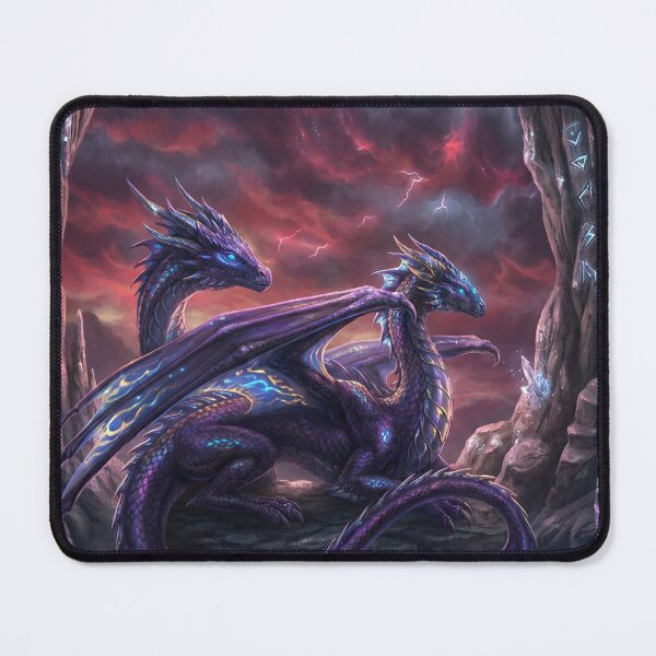 Item preview, Two Dragons in Cave Phone Case - Cute Fantasy Dragon Art Protection for iPhone Samsung designed and sold by VibeCraftique.