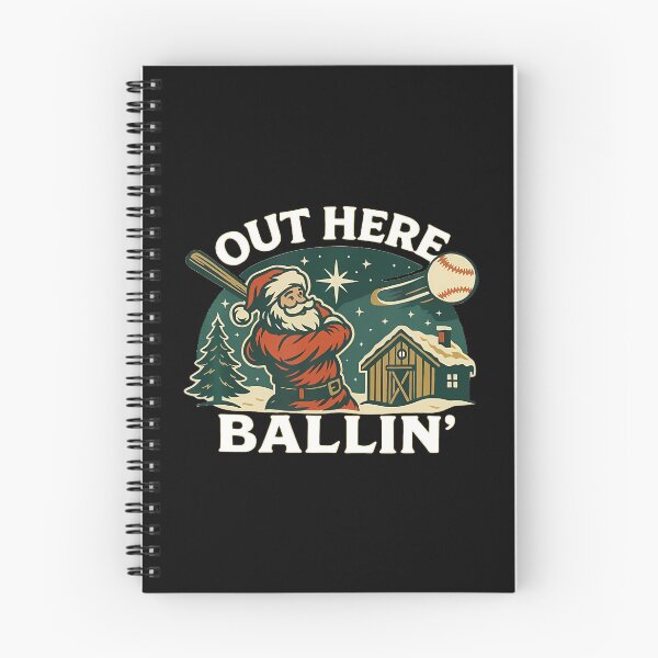 Item preview, Baseball Out Here Ballin Santa designed and sold by AdellBridgett.