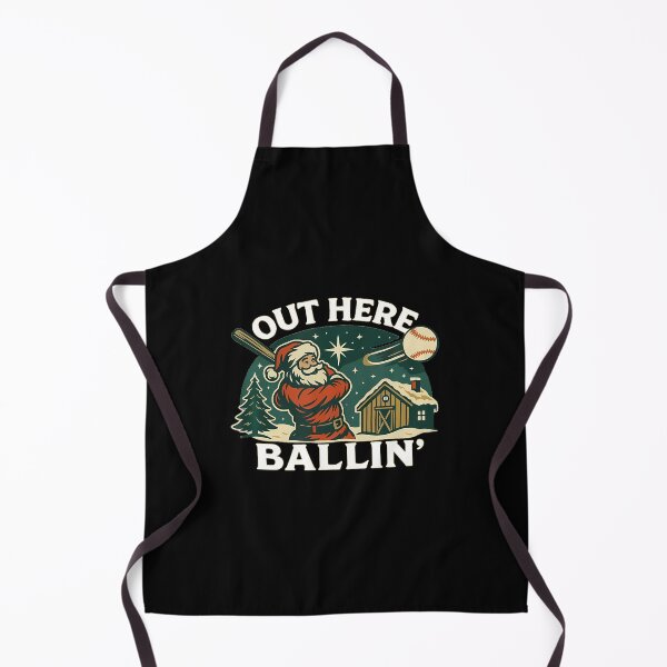 Item preview, Baseball Out Here Ballin Santa designed and sold by AdellBridgett.
