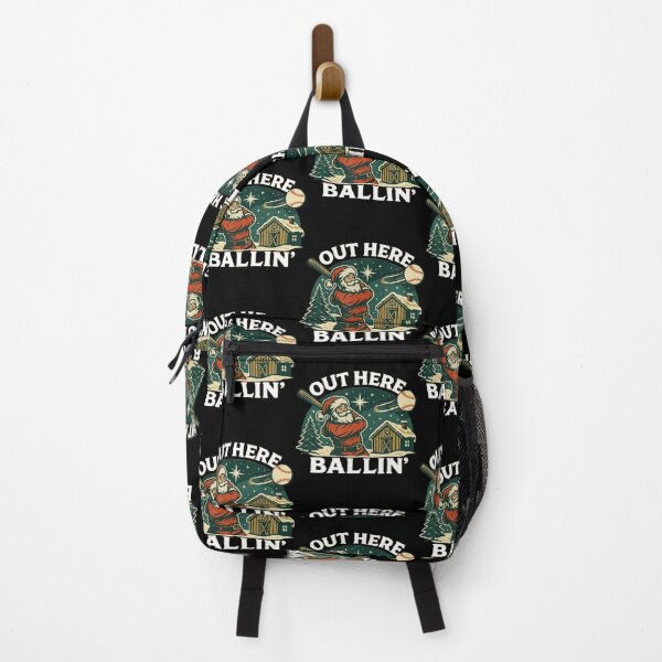 Item preview, Baseball Out Here Ballin Santa designed and sold by AdellBridgett.