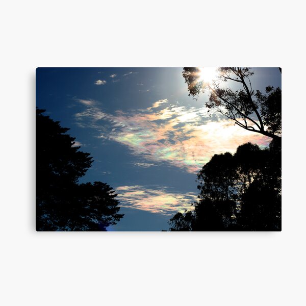 Iridescent clouds again Canvas Print