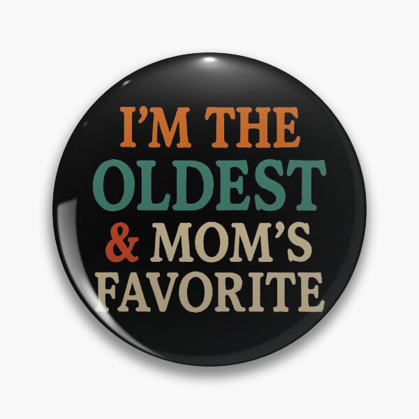 Item preview, I’m The Oldest and Mom’s Favorite PNG, Funny Sibling Quote Vintage Font, White Text Humor Shirt Design, Printable Sublimation File designed and sold by sssweetness.