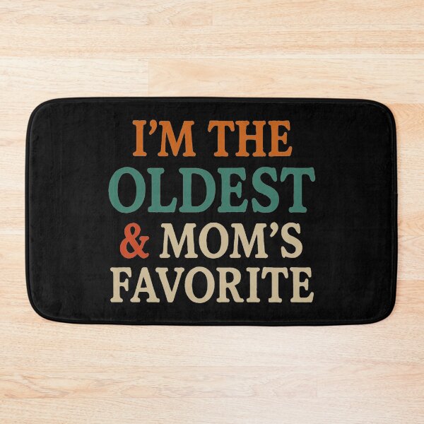 Item preview, I’m The Oldest and Mom’s Favorite PNG, Funny Sibling Quote Vintage Font, White Text Humor Shirt Design, Printable Sublimation File designed and sold by sssweetness.