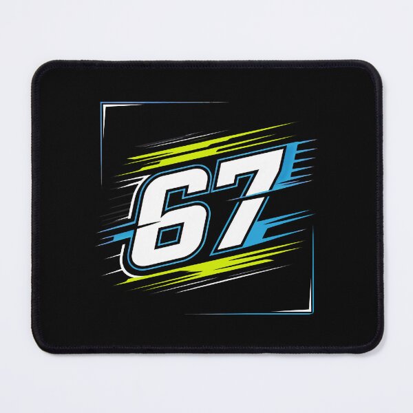 Item preview, Bold 67 Speed Graphic with Blue Motion Streaks and Black Background designed and sold by SplashTastic.