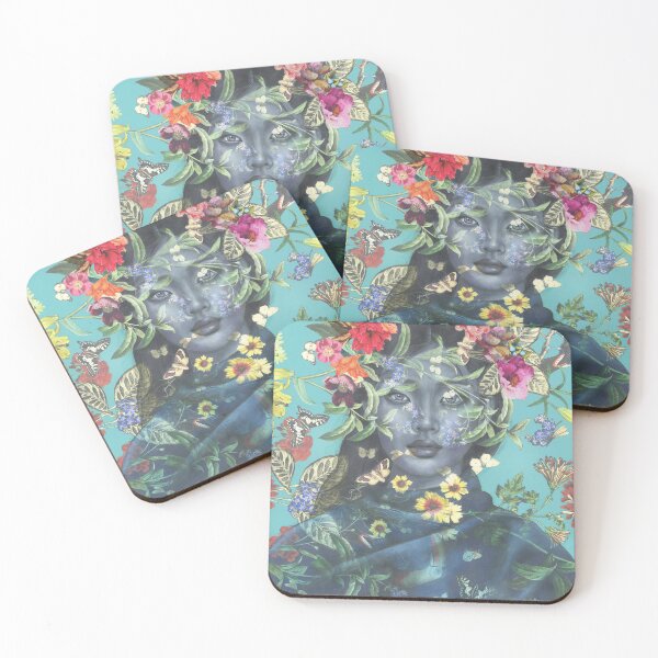 Item preview, 'Something Beautiful' Lady with floral background and looking forward designed and sold by SisGardner.