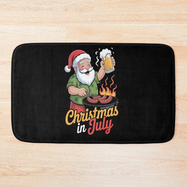 Item preview, Christmas In July Santa BBQ designed and sold by Moxizz.