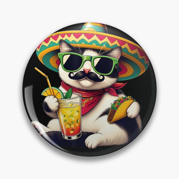 Item preview, Funny Cinco De Mayo Cat Lovers Tacos Fiesta Humor Funny Meow designed and sold by MarisolOndricka.