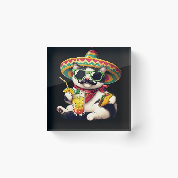 Item preview, Funny Cinco De Mayo Cat Lovers Tacos Fiesta Humor Funny Meow designed and sold by MarisolOndricka.