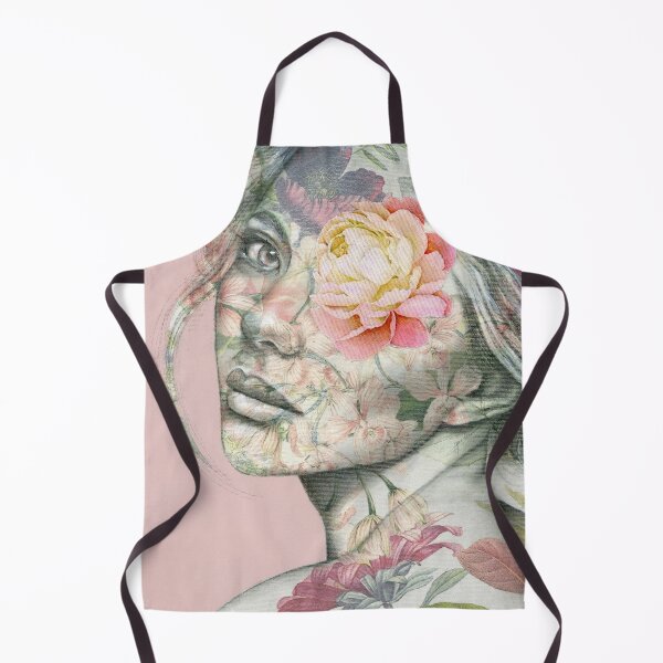 Item preview, 'Adore' illustration of a women with pink/maroon flowers designed and sold by SisGardner.