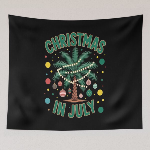 Item preview, Christmas In July Palm Tree Hawaii Beach Summer Vacation  designed and sold by Moxizz.