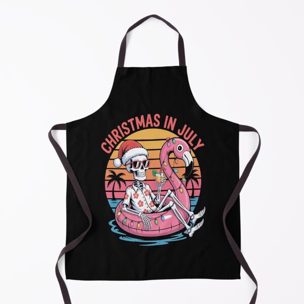 Item preview, Christmas in July Skeleton Flamingo Float Summer Xmas designed and sold by Moxizz.