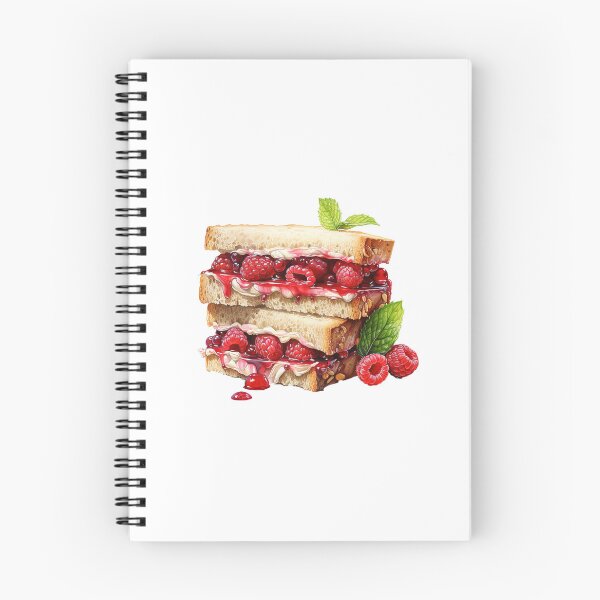 Item preview, "Raspberry sandwich | Raspberries Sticker | Sweet Berry Aesthetic Art" designed and sold by Mandayartstudio.