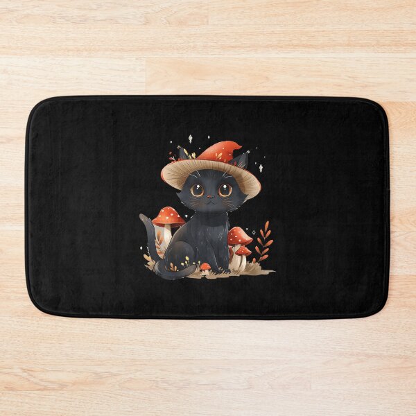 Item preview, Cute Cottagcore Cat Mushroom Hat Grunge Aesthetic Vintage designed and sold by AdellBridgett.
