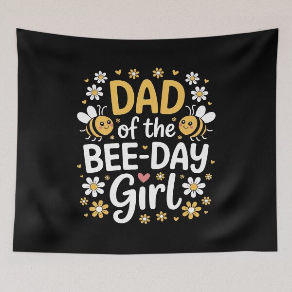 Item preview, Dad of the Bee-Day Girl Birthday Party Matching Family designed and sold by Moxizz.