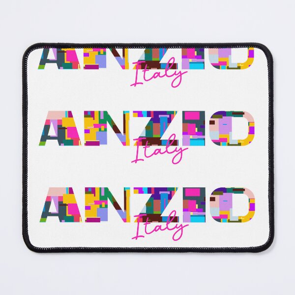 Item preview, Anzio, Italy, Vibrant Abstract City Typography Art designed and sold by Wanderful-roads.