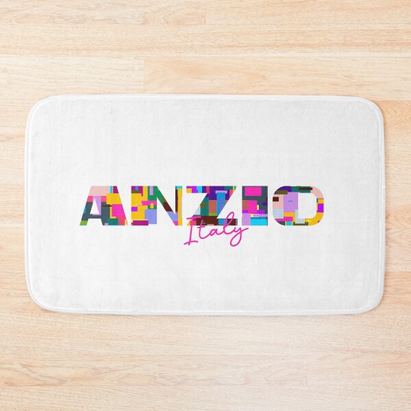 Item preview, Anzio, Italy, Vibrant Abstract City Typography Art designed and sold by Wanderful-roads.