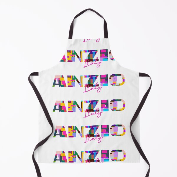 Item preview, Anzio, Italy, Vibrant Abstract City Typography Art designed and sold by Wanderful-roads.