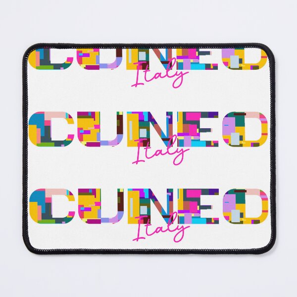 Item preview, Cuneo, Italy, Vibrant Abstract City Typography Art designed and sold by Wanderful-roads.