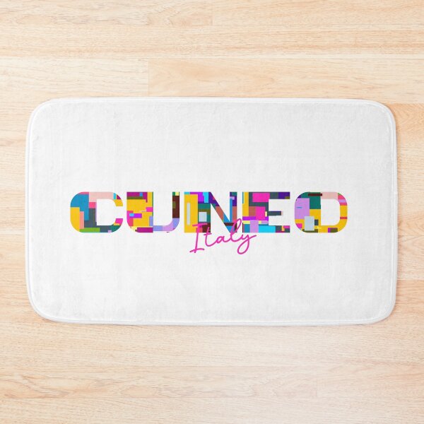 Item preview, Cuneo, Italy, Vibrant Abstract City Typography Art designed and sold by Wanderful-roads.