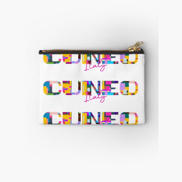 Item preview, Cuneo, Italy, Vibrant Abstract City Typography Art designed and sold by Wanderful-roads.