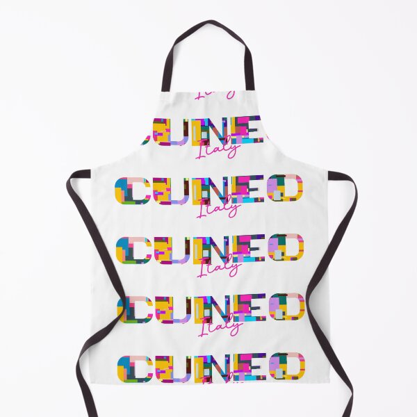 Item preview, Cuneo, Italy, Vibrant Abstract City Typography Art designed and sold by Wanderful-roads.