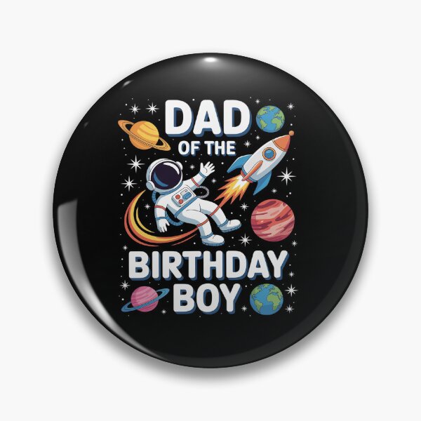 Item preview, Dad Of The Birthday Boy Astronaut Family Space Planets designed and sold by Moxizz.