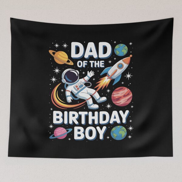 Item preview, Dad Of The Birthday Boy Astronaut Family Space Planets designed and sold by Moxizz.