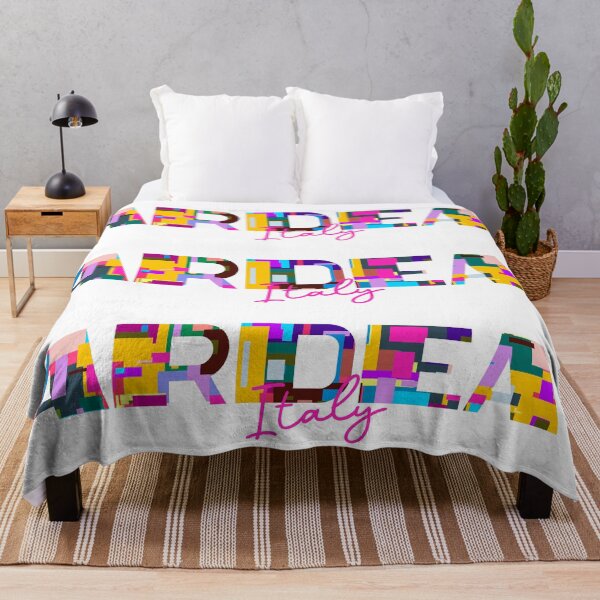 Item preview, Ardea, Italy, Vibrant Abstract City Typography Art designed and sold by Wanderful-roads.