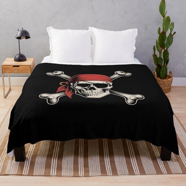 Item preview, Pirate Skull Crossbones Pirate Flag designed and sold by TiredPack.
