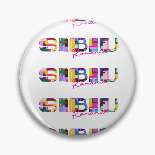 Item preview, Sibiu, Romania, Vibrant Abstract City Typography Art designed and sold by Wanderful-roads.