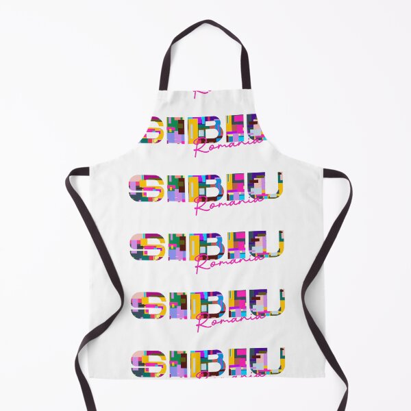 Item preview, Sibiu, Romania, Vibrant Abstract City Typography Art designed and sold by Wanderful-roads.