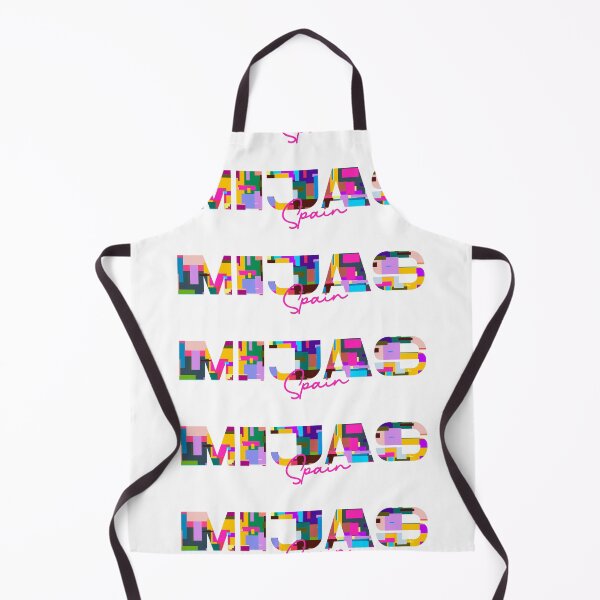 Item preview, Mijas, Spain, Vibrant Abstract City Typography Art designed and sold by Wanderful-roads.