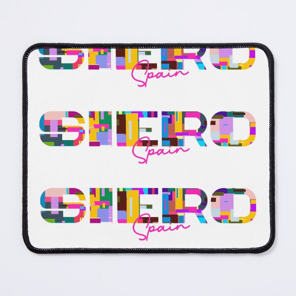 Item preview, Siero, Spain, Vibrant Abstract City Typography Art designed and sold by Wanderful-roads.