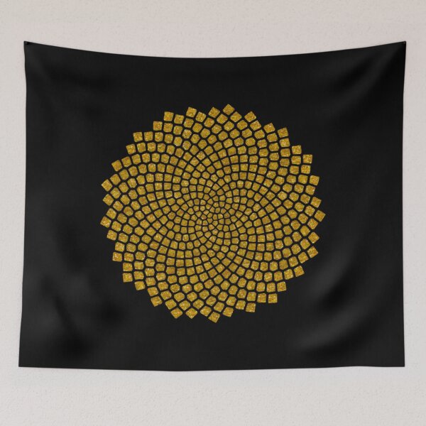 Item preview, Sunflower Seed Fibonacci Spiral Golden Ratio Math designed and sold by nlcpdqfmwk76.