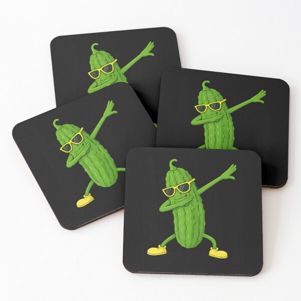 Aperçu de l'œuvre Danse du cornichon dab végane drôle végétarienne amoureuse des concombres créée et vendue par EarlineImogene.