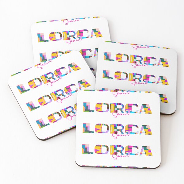 Item preview, Lorca, Spain, Vibrant Abstract City Typography Art designed and sold by Wanderful-roads.