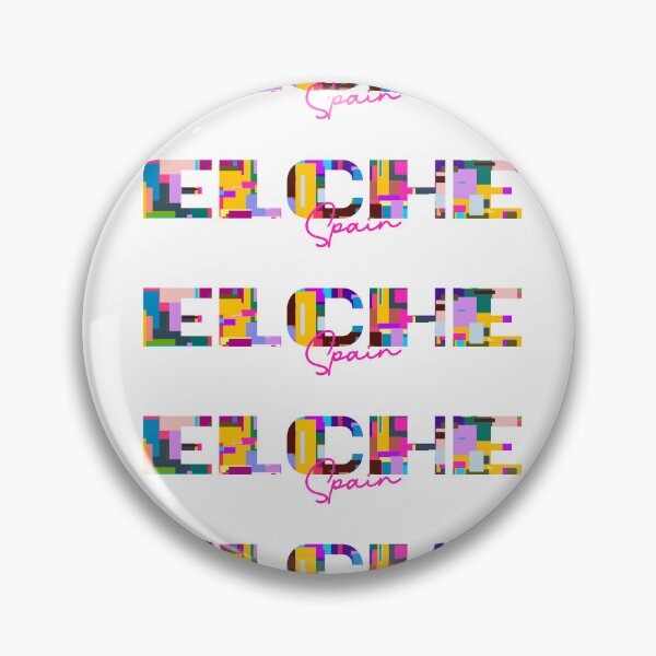 Item preview, Elche, Spain, Vibrant Abstract City Typography Art designed and sold by Wanderful-roads.