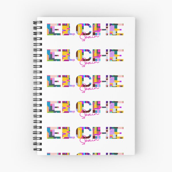 Item preview, Elche, Spain, Vibrant Abstract City Typography Art designed and sold by Wanderful-roads.