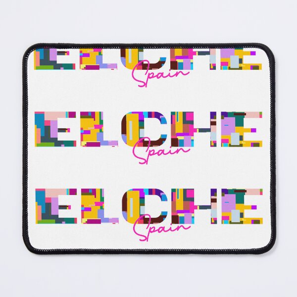 Item preview, Elche, Spain, Vibrant Abstract City Typography Art designed and sold by Wanderful-roads.