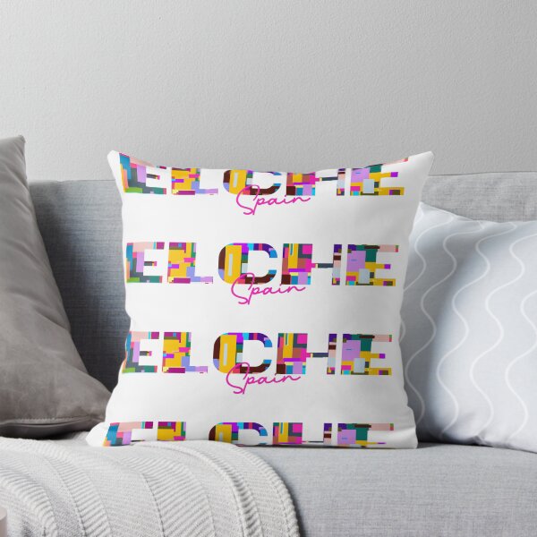 Item preview, Elche, Spain, Vibrant Abstract City Typography Art designed and sold by Wanderful-roads.