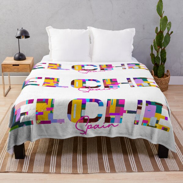 Item preview, Elche, Spain, Vibrant Abstract City Typography Art designed and sold by Wanderful-roads.