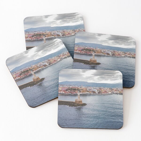 Item preview, The Old Venetian Harbor of Chania from Above designed and sold by Tasos Karamalakis.