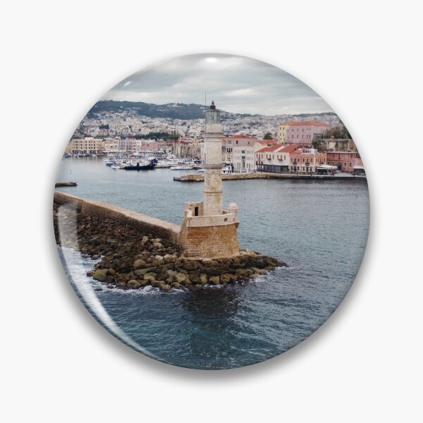 Item preview, The Lighthouse of Chania Standing Against the Sea designed and sold by Tasos Karamalakis.