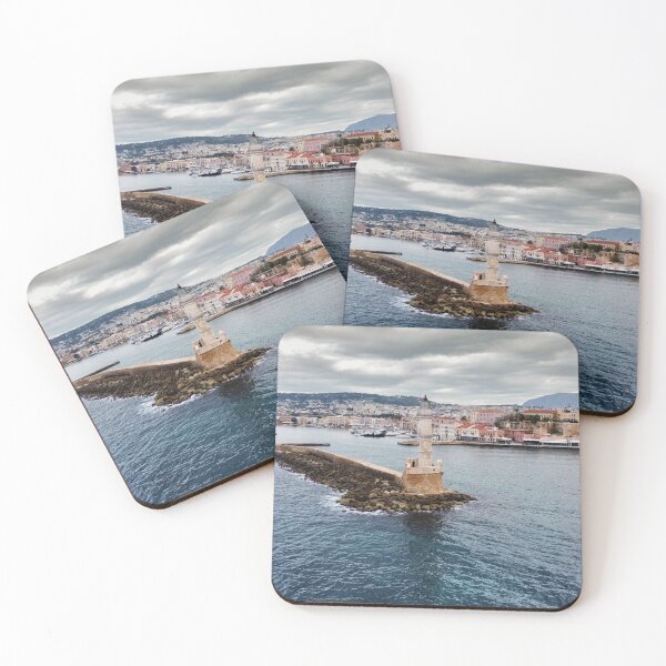 Item preview, The Lighthouse of Chania Standing Against the Sea designed and sold by Tasos Karamalakis.