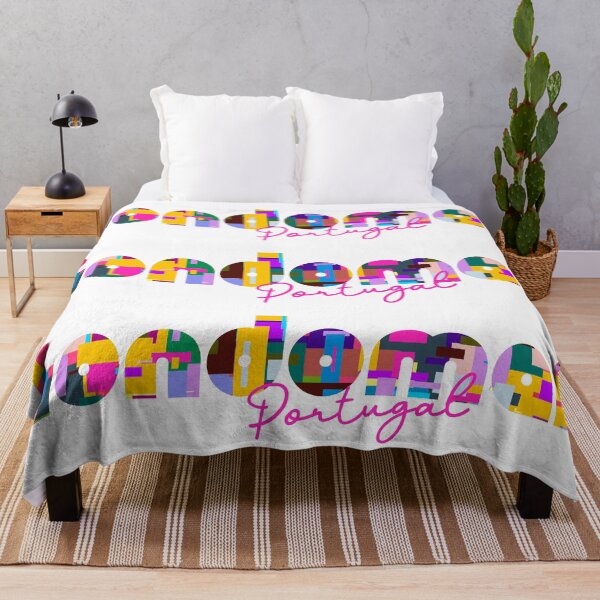 Item preview, Gondomar, Portugal, Vibrant Abstract City Typography Art designed and sold by Wanderful-roads.