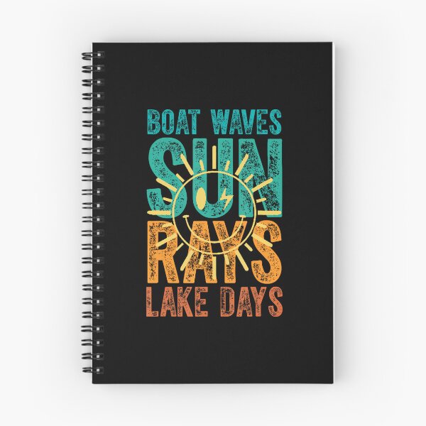 Item preview, Boat Waves Sun Rays Lake Days Cute Retro 70S Summer Vacation designed and sold by EarlineImogene.