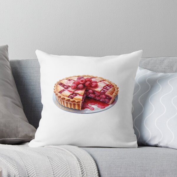 Item preview, "Raspberry Pie | Raspberries Sticker | Sweet Berry Aesthetic Art" designed and sold by Mandayartstudio.