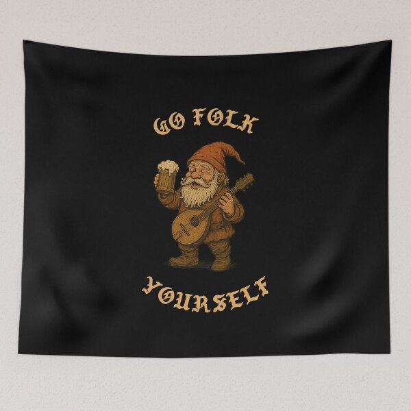 Item preview, Go Folk Yourself Drunken Dwarf designed and sold by morve_eternelle.
