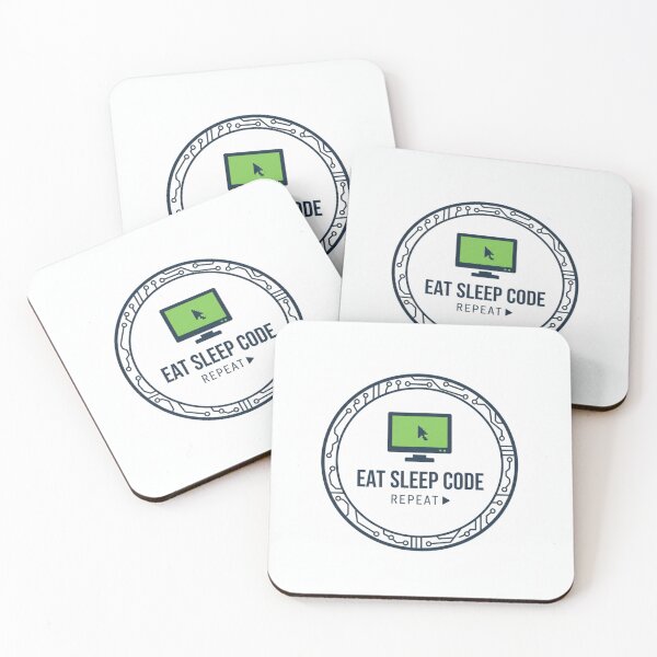 Item preview, Eat Sleep Code Repeat - Developer Life Logo designed and sold by hironmoy123.