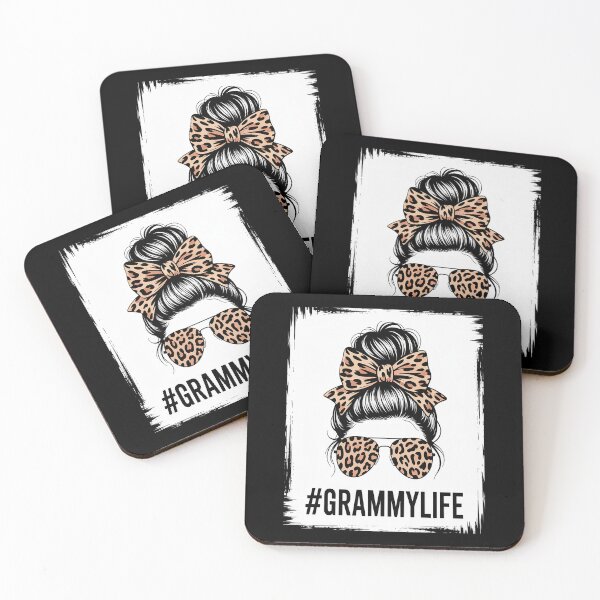 Item preview, grammy life Messy Bun Leopard designed and sold by Moxizz.